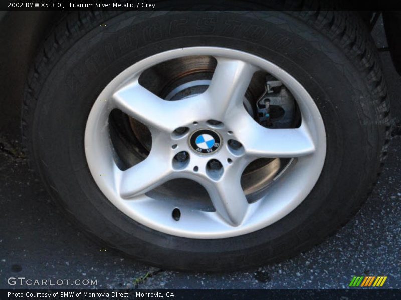 Titanium Silver Metallic / Grey 2002 BMW X5 3.0i