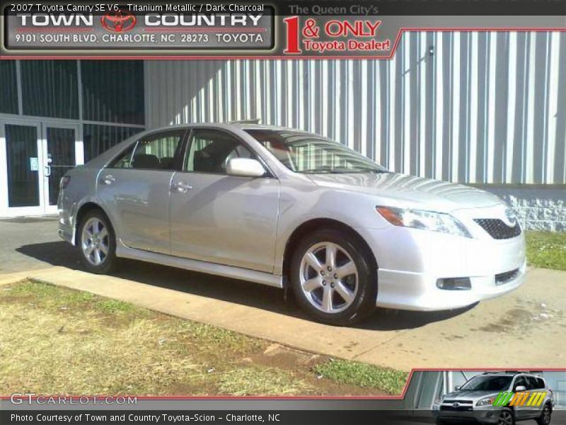 Titanium Metallic / Dark Charcoal 2007 Toyota Camry SE V6