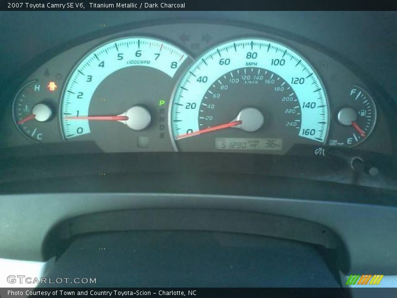 Titanium Metallic / Dark Charcoal 2007 Toyota Camry SE V6