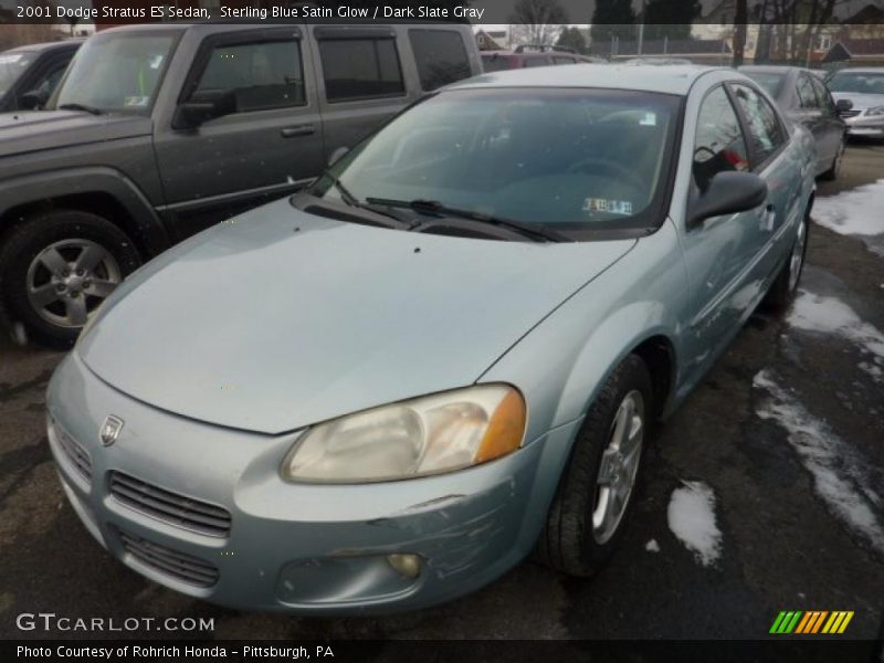 Sterling Blue Satin Glow / Dark Slate Gray 2001 Dodge Stratus ES Sedan