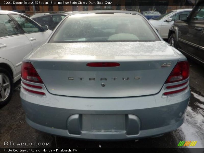 Sterling Blue Satin Glow / Dark Slate Gray 2001 Dodge Stratus ES Sedan