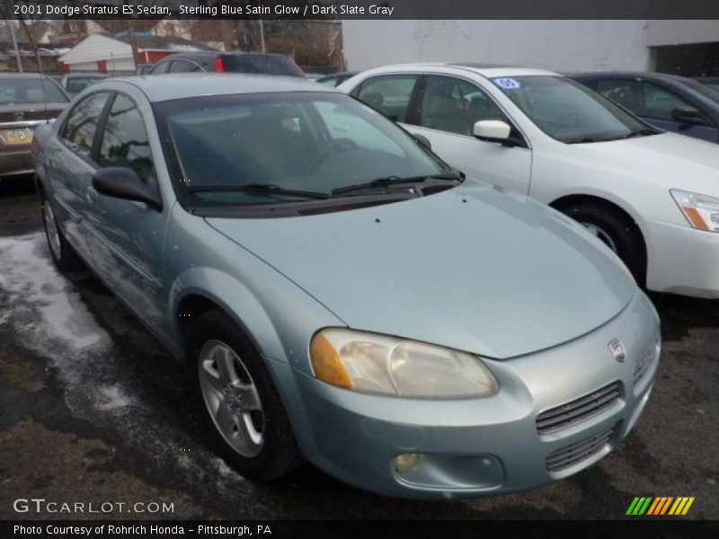 Sterling Blue Satin Glow / Dark Slate Gray 2001 Dodge Stratus ES Sedan