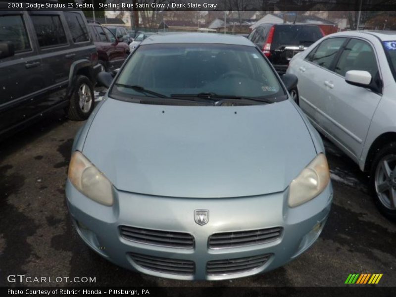 Sterling Blue Satin Glow / Dark Slate Gray 2001 Dodge Stratus ES Sedan