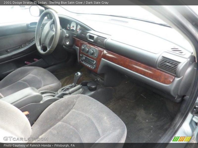 Sterling Blue Satin Glow / Dark Slate Gray 2001 Dodge Stratus ES Sedan