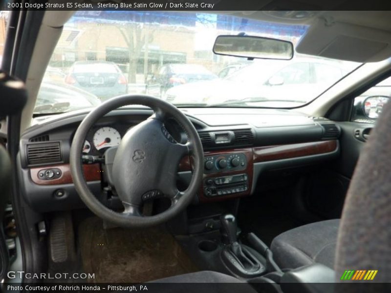 Sterling Blue Satin Glow / Dark Slate Gray 2001 Dodge Stratus ES Sedan
