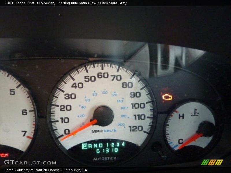 Sterling Blue Satin Glow / Dark Slate Gray 2001 Dodge Stratus ES Sedan