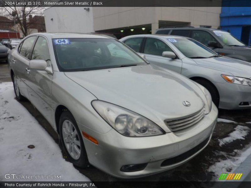 Millennium Silver Metallic / Black 2004 Lexus ES 330