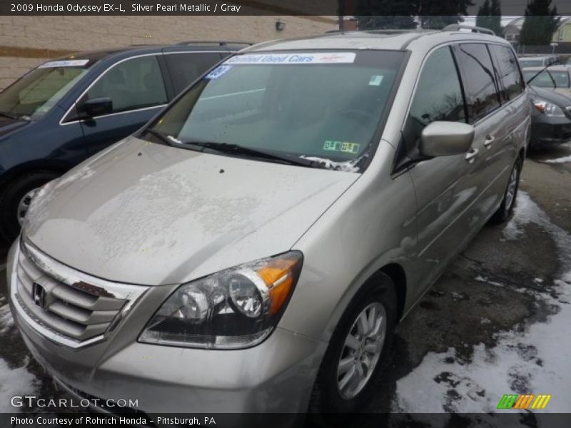 Silver Pearl Metallic / Gray 2009 Honda Odyssey EX-L