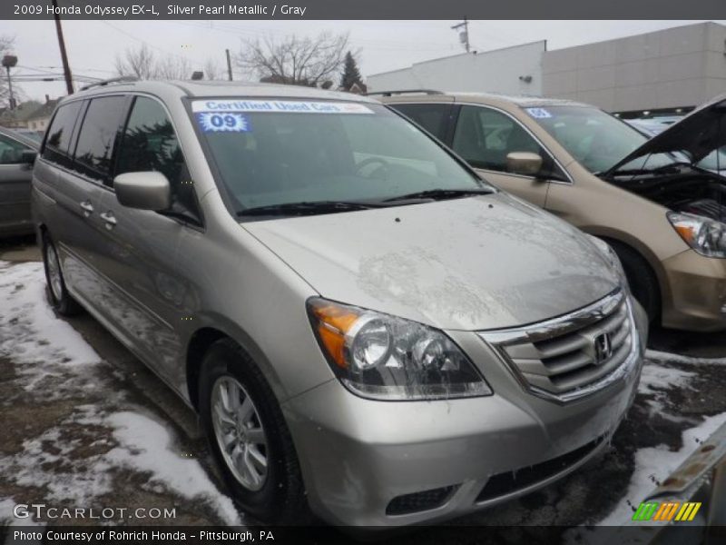 Silver Pearl Metallic / Gray 2009 Honda Odyssey EX-L