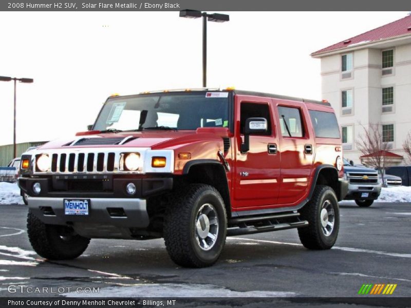 Solar Flare Metallic / Ebony Black 2008 Hummer H2 SUV