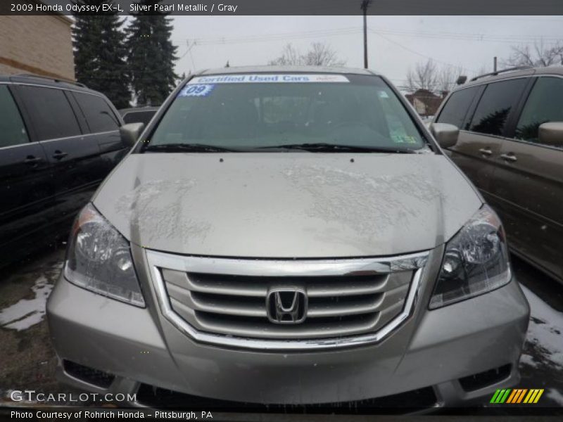 Silver Pearl Metallic / Gray 2009 Honda Odyssey EX-L