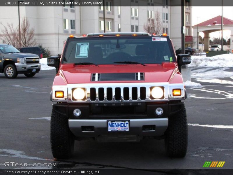 Solar Flare Metallic / Ebony Black 2008 Hummer H2 SUV