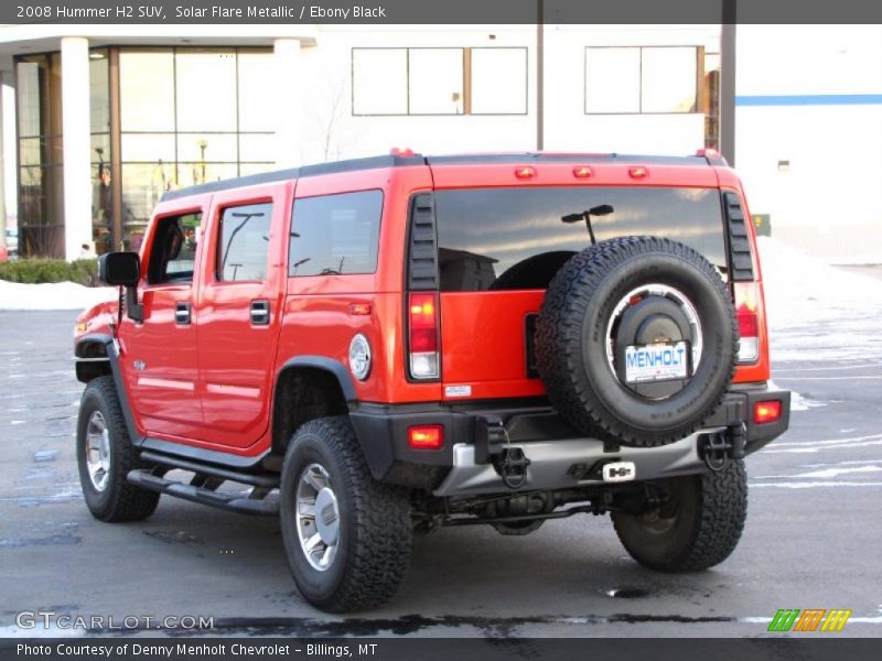Solar Flare Metallic / Ebony Black 2008 Hummer H2 SUV