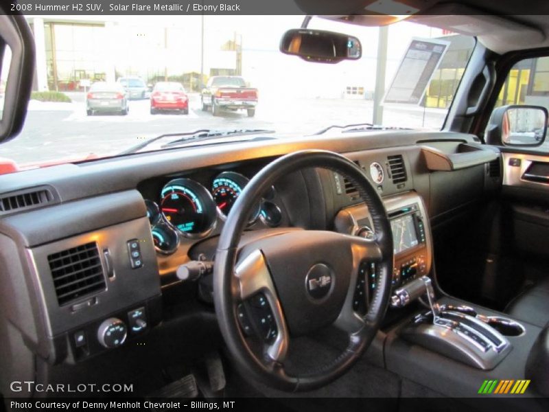 Solar Flare Metallic / Ebony Black 2008 Hummer H2 SUV