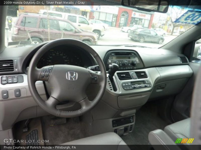  2009 Odyssey EX-L Gray Interior