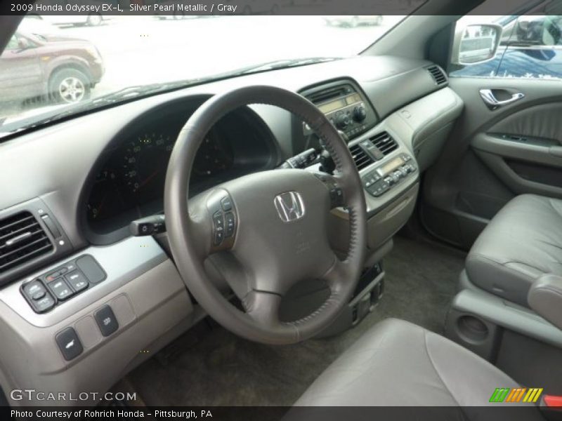 Silver Pearl Metallic / Gray 2009 Honda Odyssey EX-L