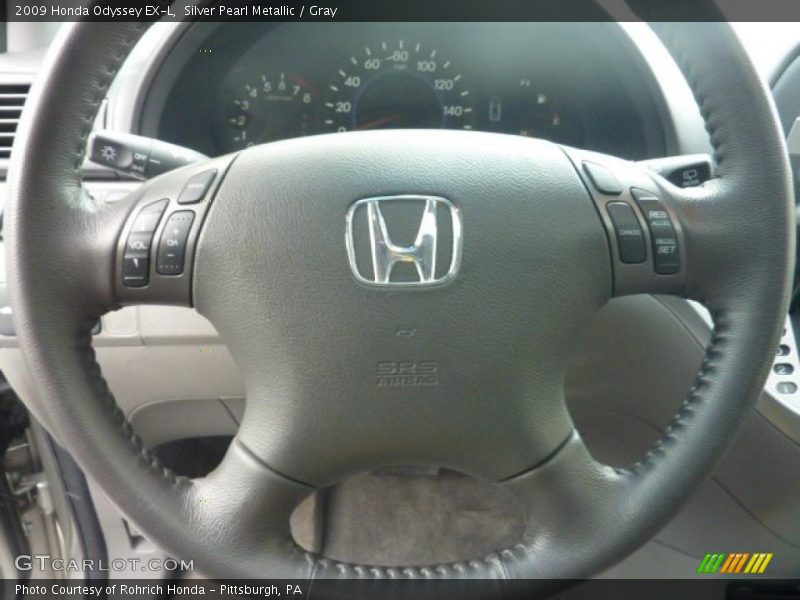 Silver Pearl Metallic / Gray 2009 Honda Odyssey EX-L