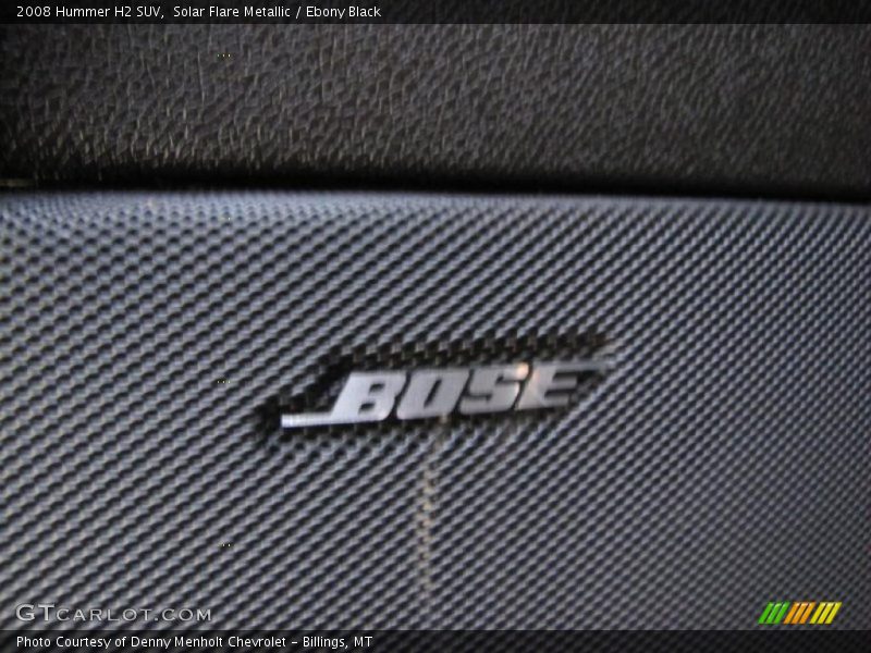 Solar Flare Metallic / Ebony Black 2008 Hummer H2 SUV