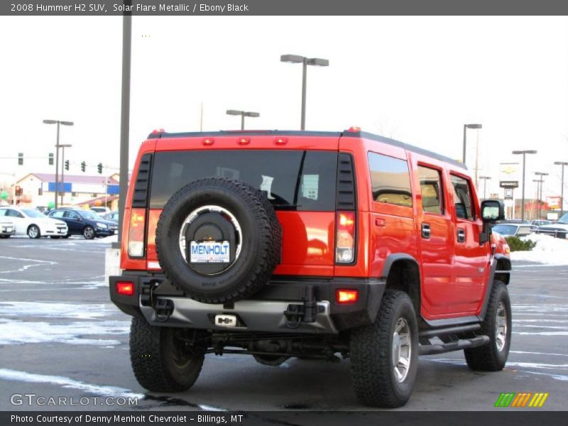 Solar Flare Metallic / Ebony Black 2008 Hummer H2 SUV