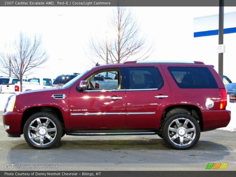 Red-E / Cocoa/Light Cashmere 2007 Cadillac Escalade AWD