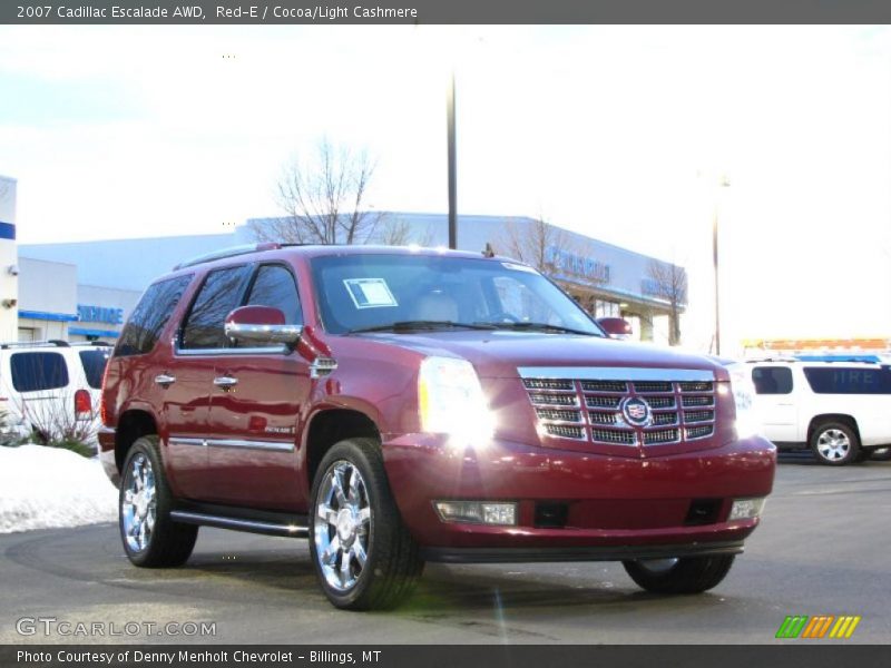 Red-E / Cocoa/Light Cashmere 2007 Cadillac Escalade AWD