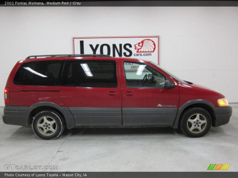 Medium Red / Gray 2001 Pontiac Montana