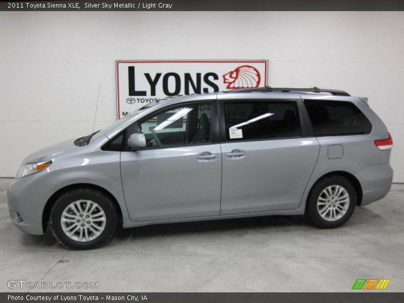 Silver Sky Metallic / Light Gray 2011 Toyota Sienna XLE