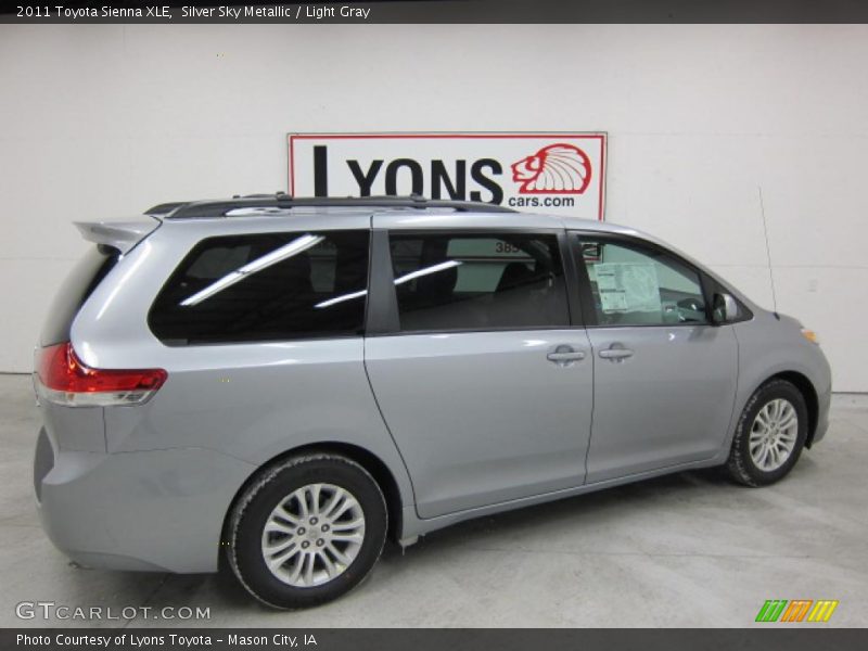 Silver Sky Metallic / Light Gray 2011 Toyota Sienna XLE
