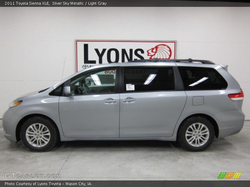 Silver Sky Metallic / Light Gray 2011 Toyota Sienna XLE