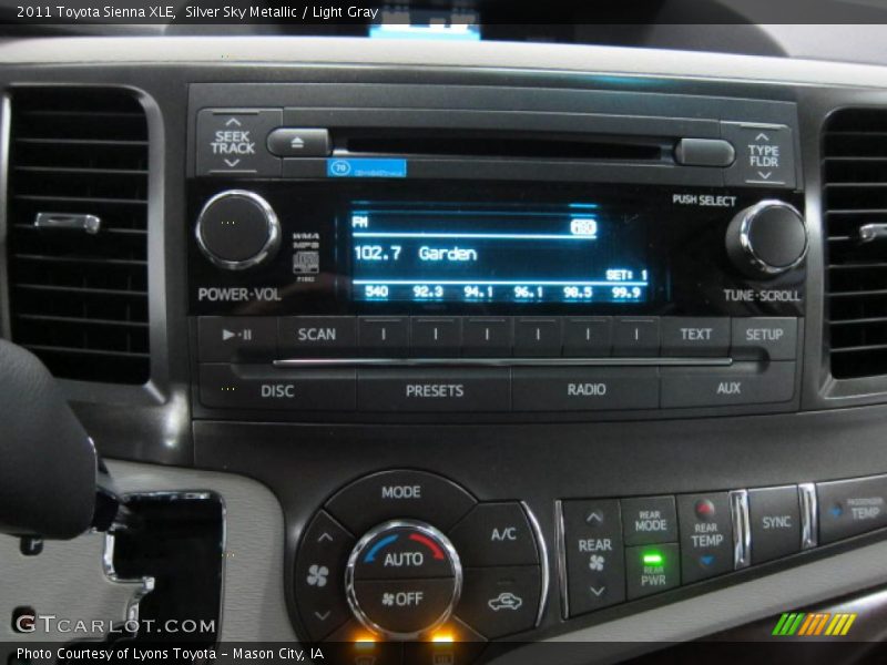 Silver Sky Metallic / Light Gray 2011 Toyota Sienna XLE