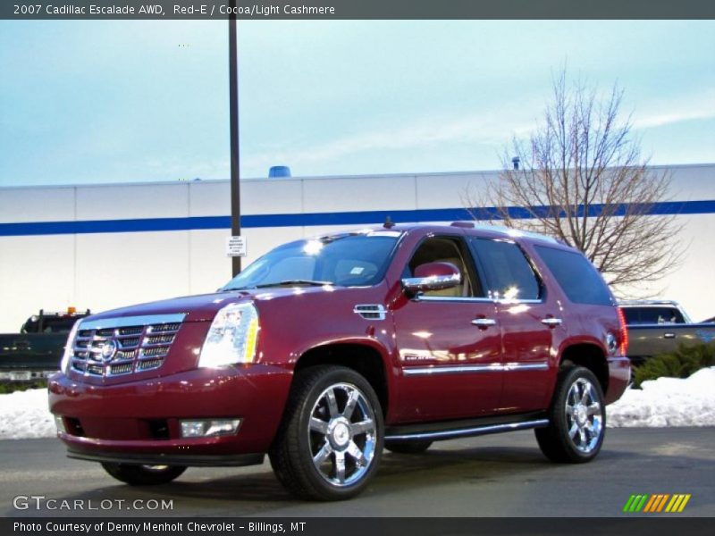 Red-E / Cocoa/Light Cashmere 2007 Cadillac Escalade AWD