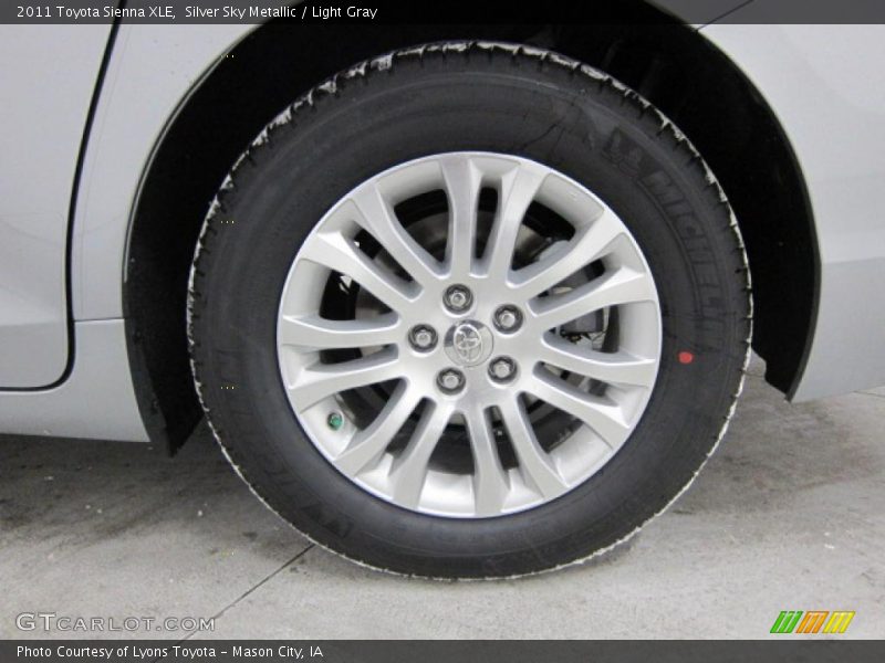 Silver Sky Metallic / Light Gray 2011 Toyota Sienna XLE