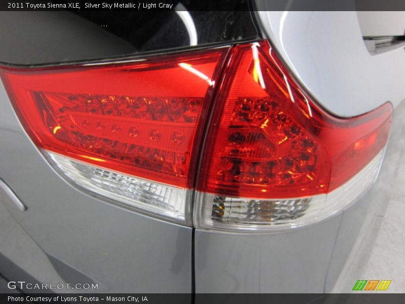 Silver Sky Metallic / Light Gray 2011 Toyota Sienna XLE