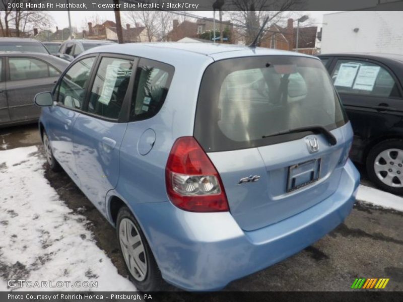 Tidewater Blue Metallic / Black/Grey 2008 Honda Fit Hatchback