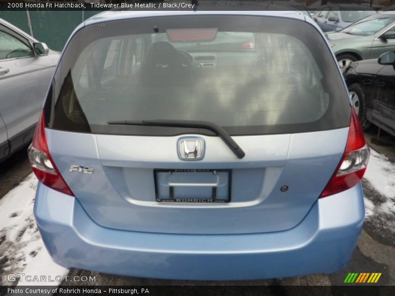 Tidewater Blue Metallic / Black/Grey 2008 Honda Fit Hatchback