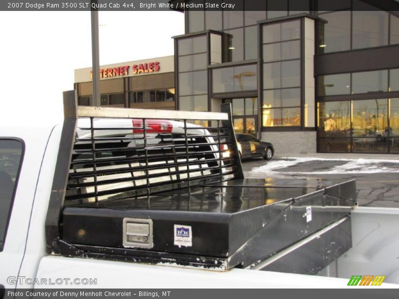 Bright White / Medium Slate Gray 2007 Dodge Ram 3500 SLT Quad Cab 4x4