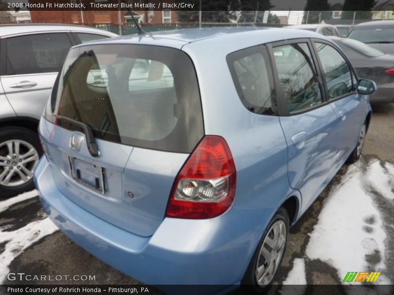Tidewater Blue Metallic / Black/Grey 2008 Honda Fit Hatchback
