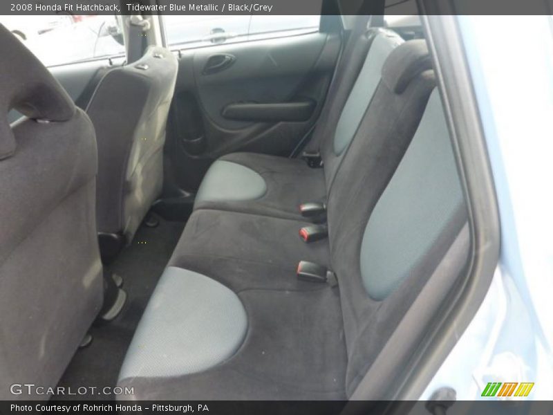 Tidewater Blue Metallic / Black/Grey 2008 Honda Fit Hatchback