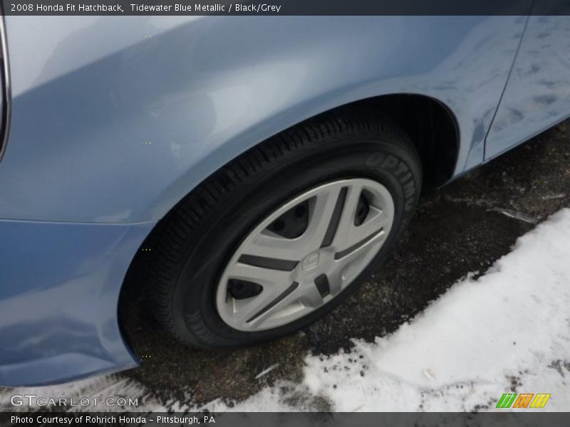 Tidewater Blue Metallic / Black/Grey 2008 Honda Fit Hatchback