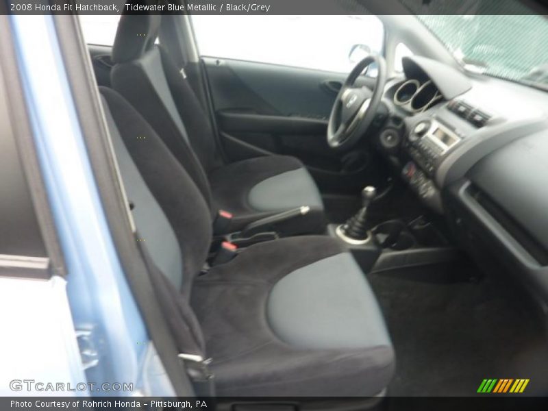 Tidewater Blue Metallic / Black/Grey 2008 Honda Fit Hatchback