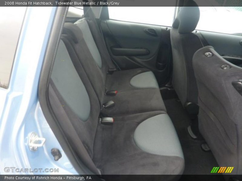 Tidewater Blue Metallic / Black/Grey 2008 Honda Fit Hatchback