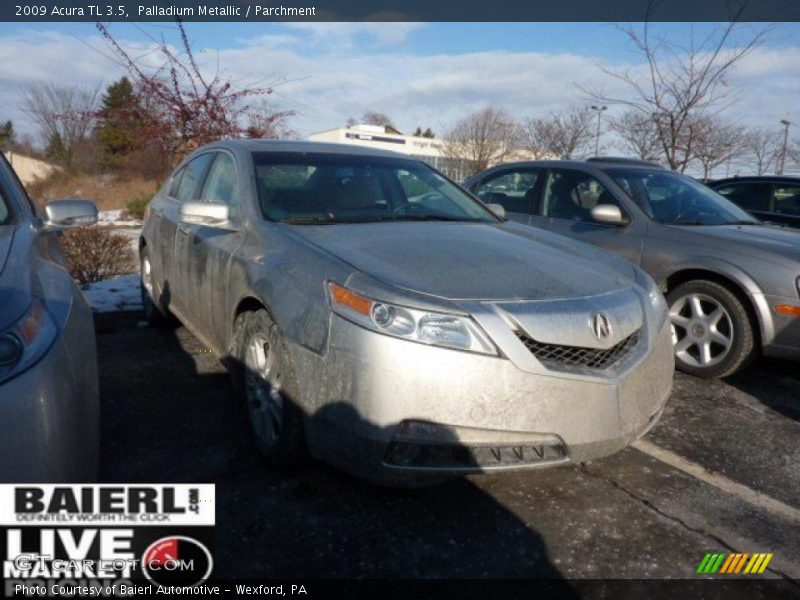 Palladium Metallic / Parchment 2009 Acura TL 3.5