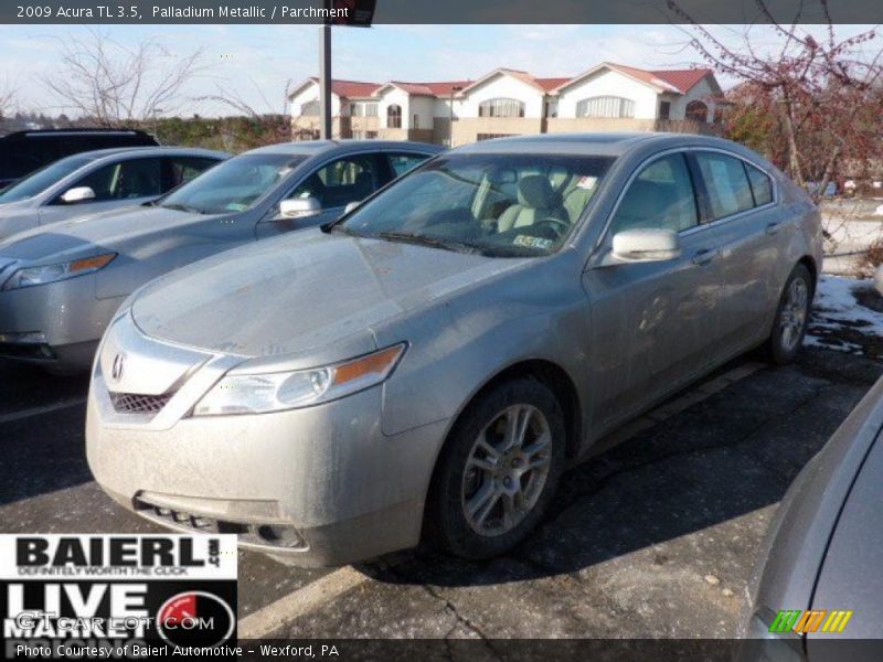 Palladium Metallic / Parchment 2009 Acura TL 3.5