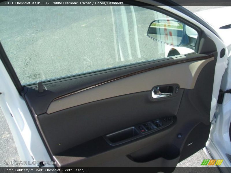 White Diamond Tricoat / Cocoa/Cashmere 2011 Chevrolet Malibu LTZ