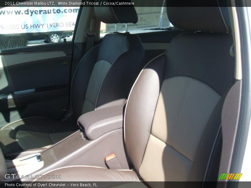 White Diamond Tricoat / Cocoa/Cashmere 2011 Chevrolet Malibu LTZ