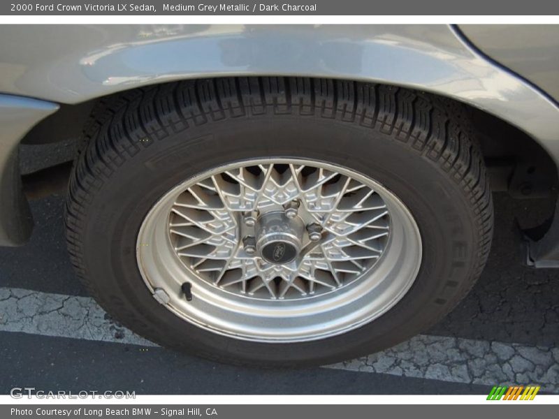 Medium Grey Metallic / Dark Charcoal 2000 Ford Crown Victoria LX Sedan