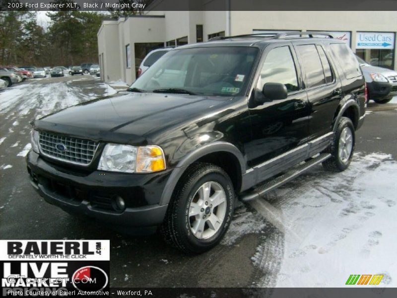 Black / Midnight Gray 2003 Ford Explorer XLT