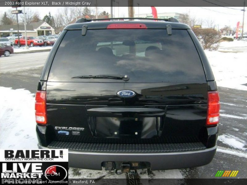 Black / Midnight Gray 2003 Ford Explorer XLT