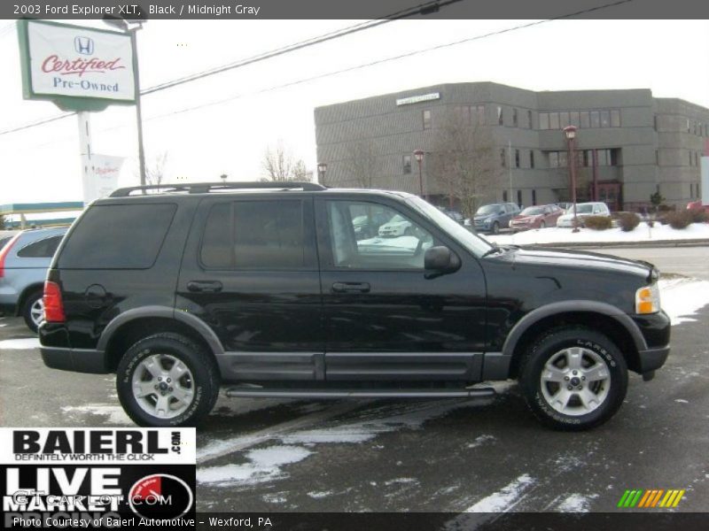 Black / Midnight Gray 2003 Ford Explorer XLT
