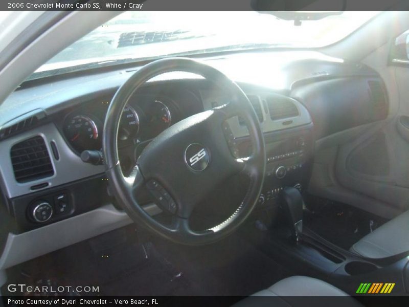 White / Gray 2006 Chevrolet Monte Carlo SS